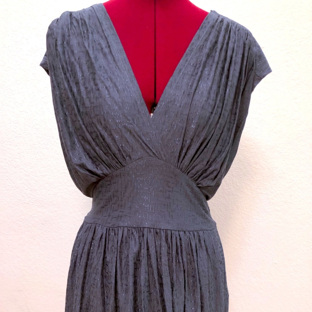 French connection Christina V-neck blue top.